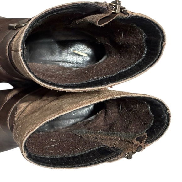 Clarks Majorca Isle Brown Leather and Suede Moto Boots - Picture 10 of 10